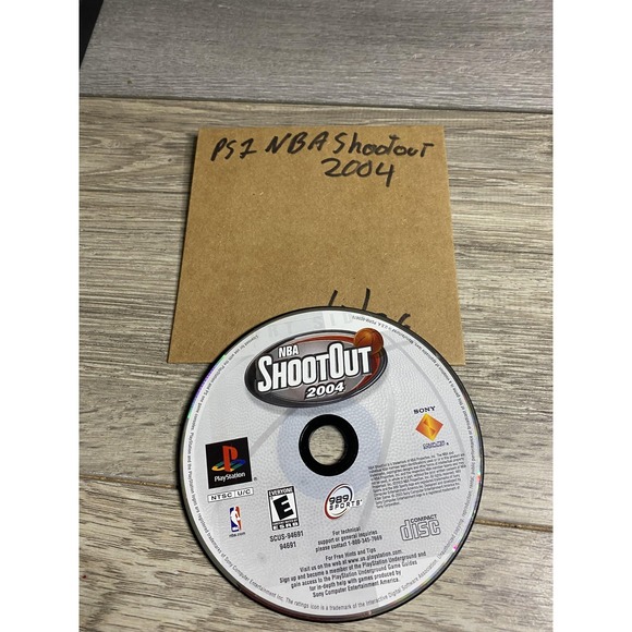 Other - Vintage NBA ShootOut 2004 Sony PlayStation 1 PS1 Disc Only 989 Sports NTSC-U/C